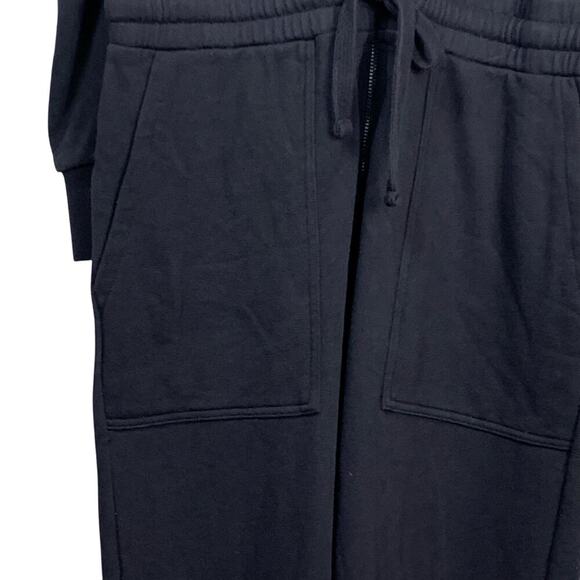 Rebecca Minkoff Janine Summer Black Jersey Knit Puff Sleeve Jumpsuit - Size S - Picture 4 of 7